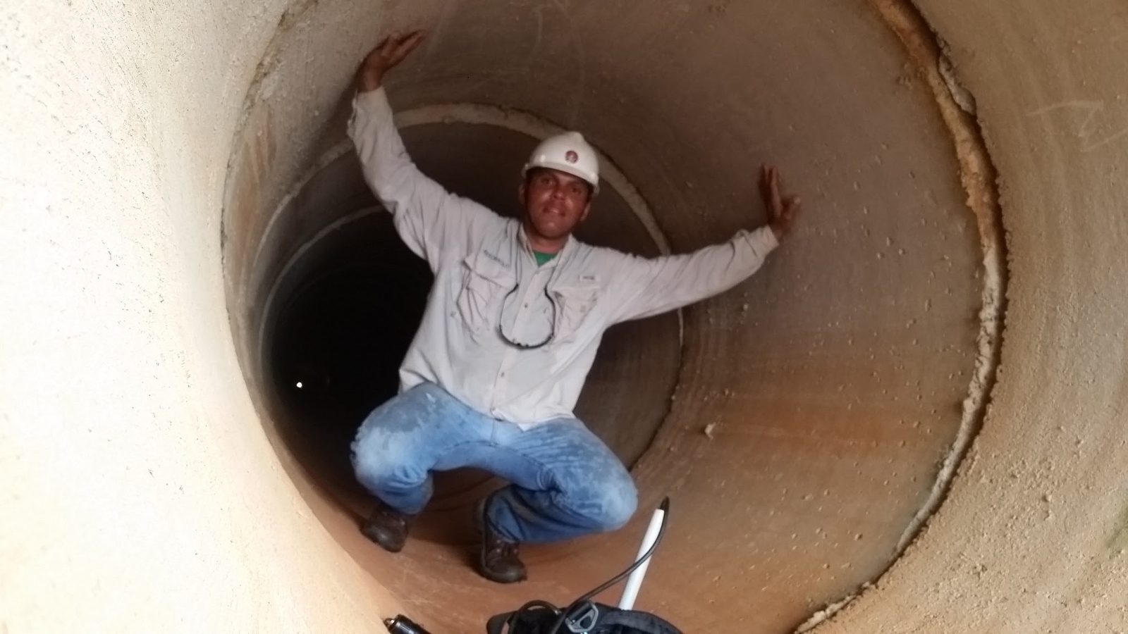 Inspeção de galeria pluvial